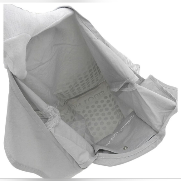 NWOT Foundation Louis Vuitton Gray Nylon Packable Shopping Bag - Picture 2 of 5